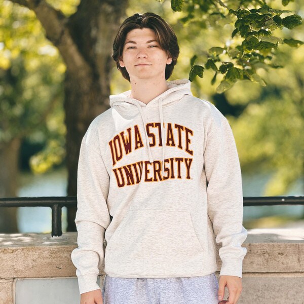 League Iowa State University Oatmeal Hoodie